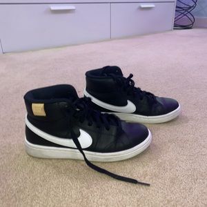 nike women’s court royale black high top blazers